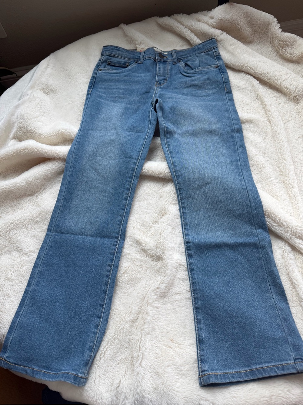 Girls LEVI Light Blue Bootcut Jeans